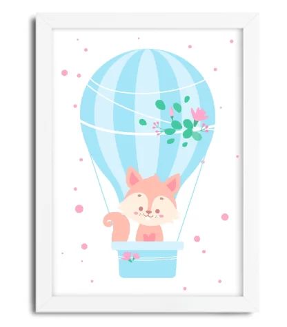 Quadro decorativo infantil Rsaposinha em balão SKU:4056g8