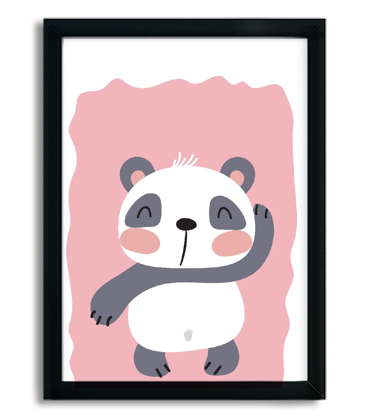 Quadro Decorativo Jogo Mosaico Infantil Desenho Urso Panda
