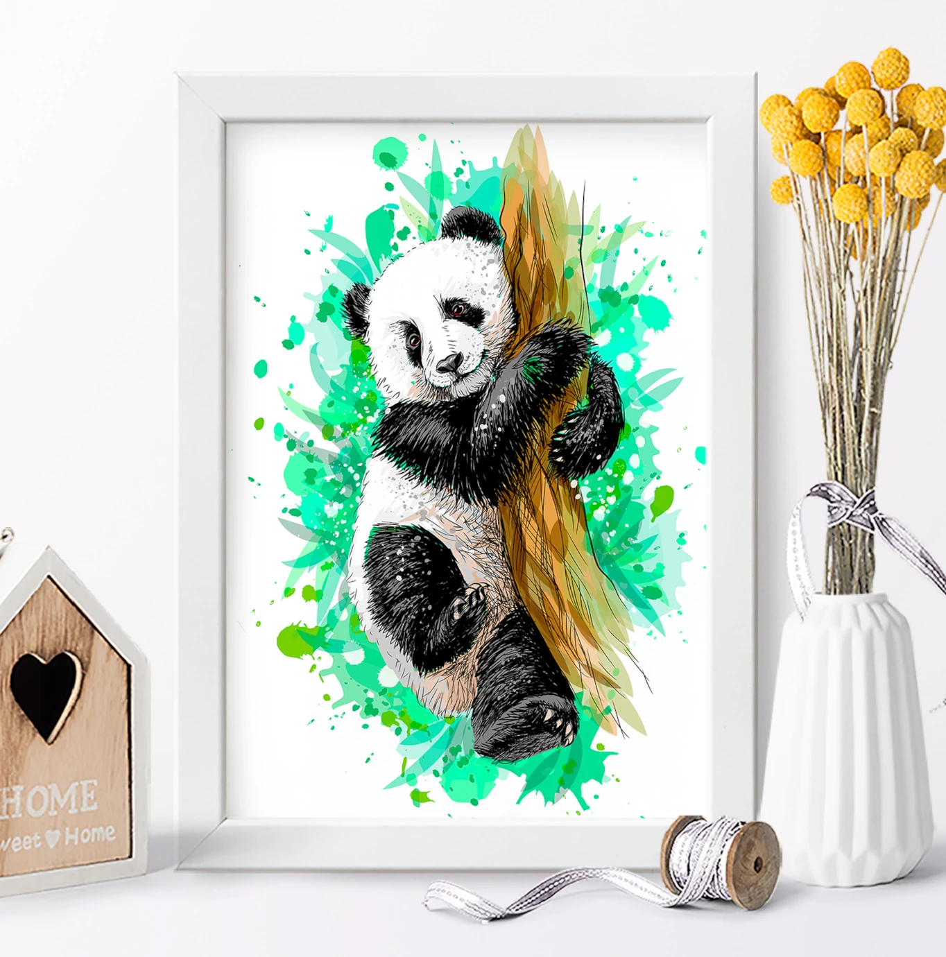 Material de Artesanato Urso Panda Desenhos Animados