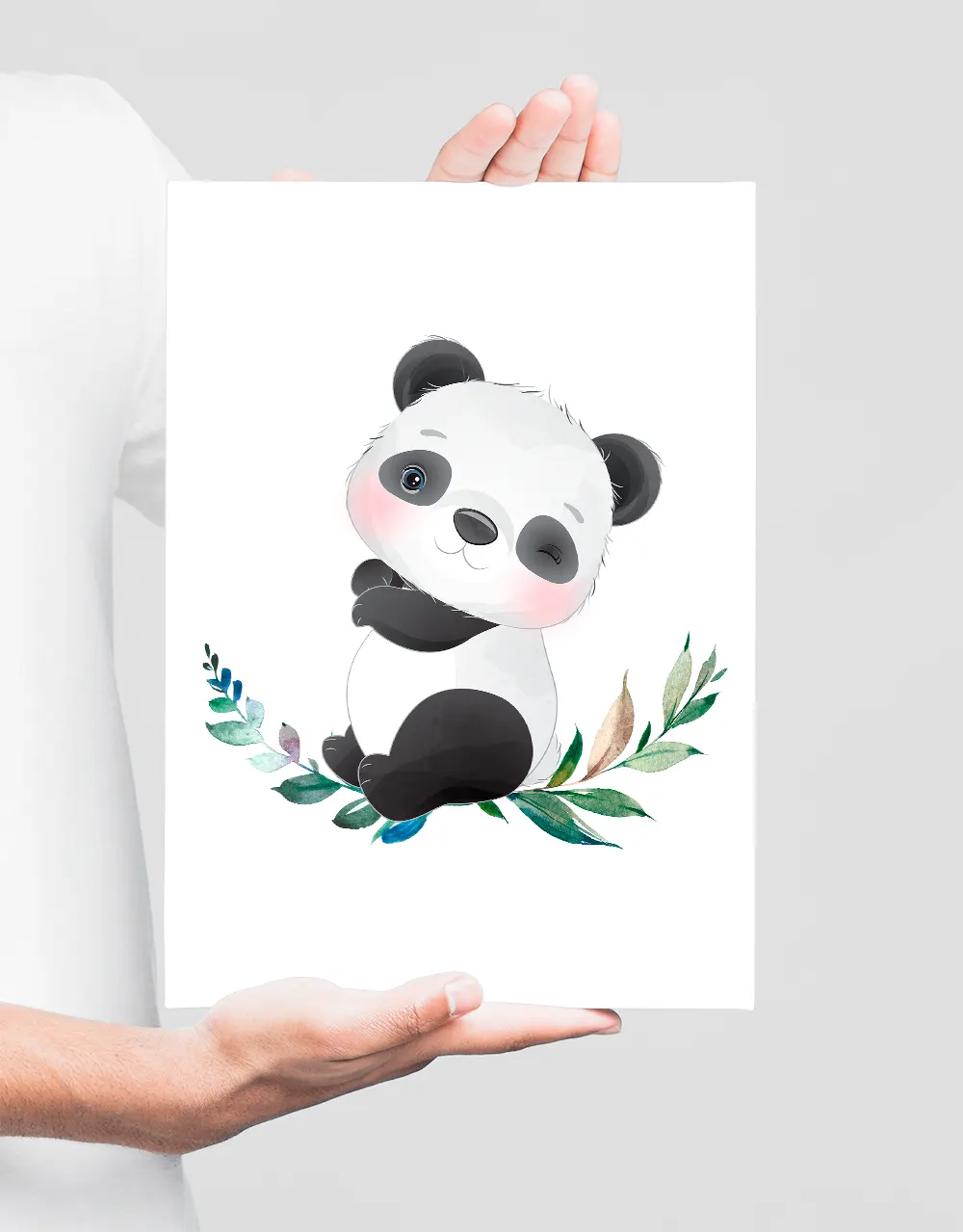 Quadro Decorativo Infantil Bebê Urso Panda SKU: 4634C4 – Loja da