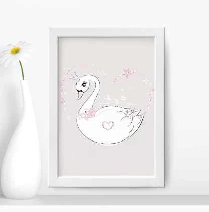 Quadro decorativo infantil Cisne SKU: 5157g1