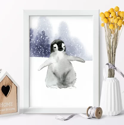 Quadro Decorativo Infantil Pinguim SKU: 1114g