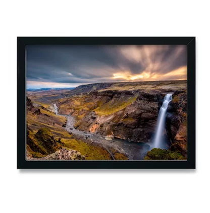 Quadro Decorativo Natureza Paisagem Cachoeira - SKU: 224g16