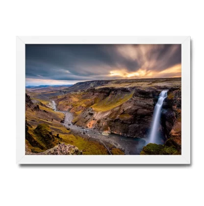 Quadro Decorativo Natureza Paisagem Cachoeira - SKU: 224g16