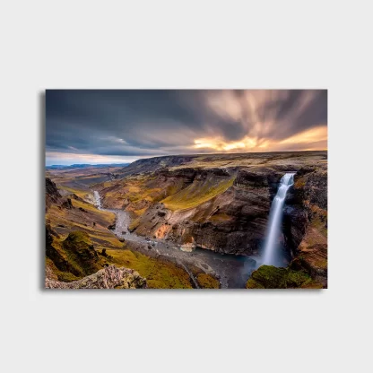 Quadro Decorativo Natureza Paisagem Cachoeira - SKU: 224g16