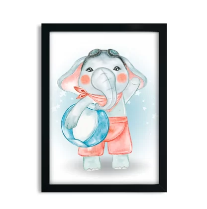 Quadro decorativo infantil Elefantinho SKU: 5100g