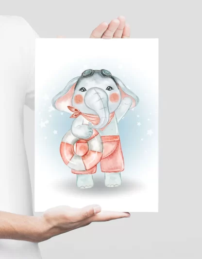 Quadro decorativo infantil Elefantinho SKU: 5102g