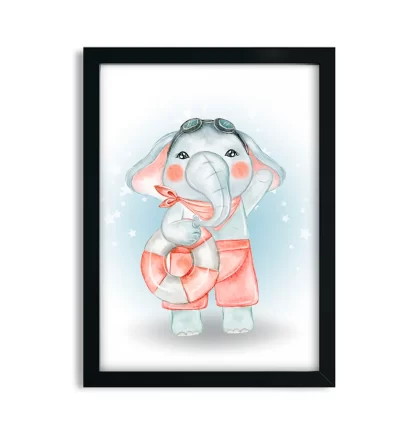 Quadro decorativo infantil Elefantinho SKU: 5102g