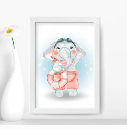 Quadro decorativo infantil Elefantinho SKU: 5102g