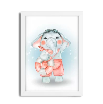 Quadro decorativo infantil Elefantinho SKU: 5102g