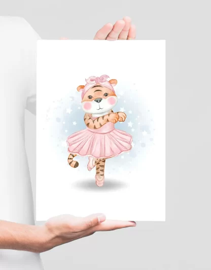 Quadro Decorativo Infantil Tigresa Bailarina SKU: 5131g2