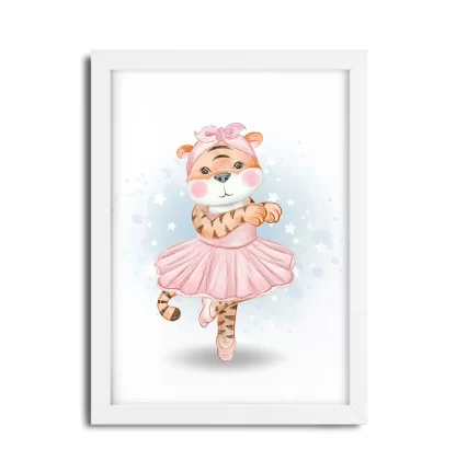 Quadro Decorativo Infantil Tigresa Bailarina SKU: 5131g2