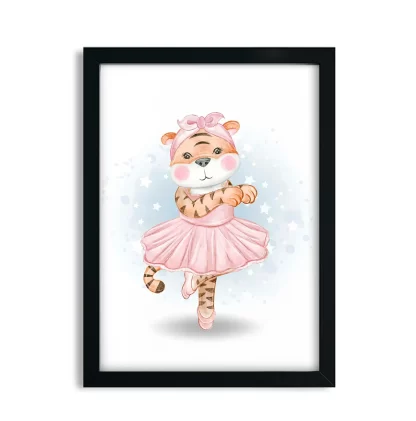 Quadro Decorativo Infantil Tigresa Bailarina SKU: 5131g2