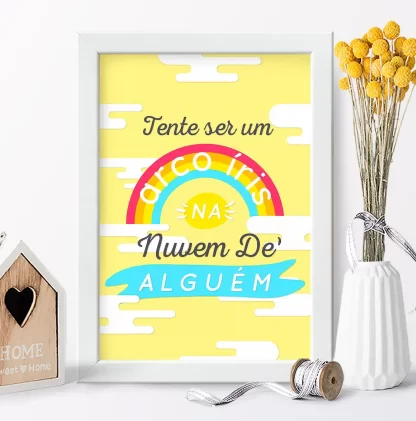 Quadro Decorativo Frase Positiva Motivação SKU: 82fr