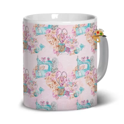 Caneca Costureira Itens de Costura SKU: 113g78c3