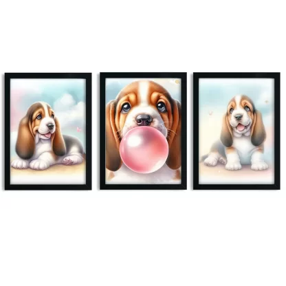 Adicione charme ao quarto das crianças com nosso quadro de cachorro. Alta qualidade e design irresistível. Compre já!