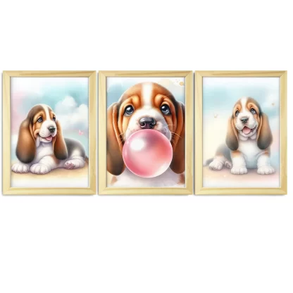 Adicione charme ao quarto das crianças com nosso quadro de cachorro. Alta qualidade e design irresistível. Compre já!