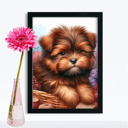 Quadro Decorativo Cachorrinho SKU: 117g35c