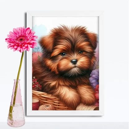 Quadro Decorativo Cachorrinho SKU: 117g35c