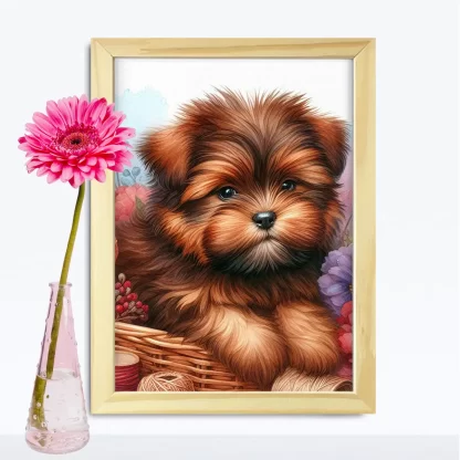 Quadro Decorativo Cachorrinho SKU: 117g35c