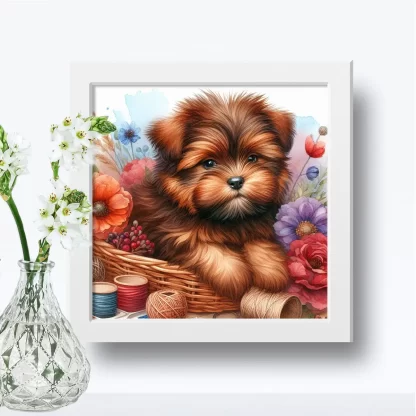 Quadro Decorativo Cachorrinho SKU: 117g35c