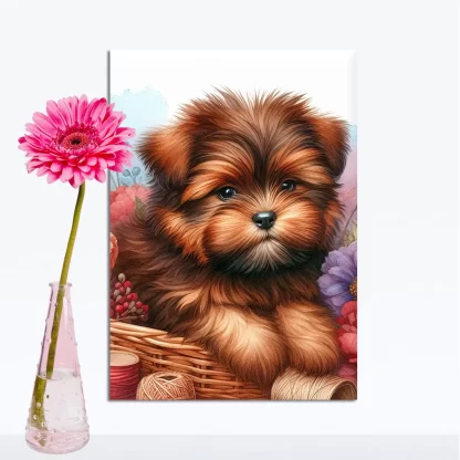 Quadro Decorativo Cachorrinho SKU: 117g35c