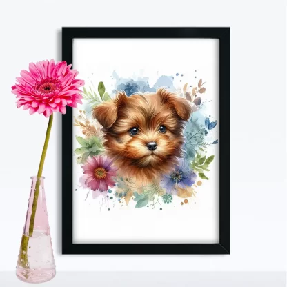 Quadro Decorativo Cachorrinho SKU: 117g36c