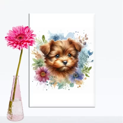 Quadro Decorativo Cachorrinho SKU: 117g36c