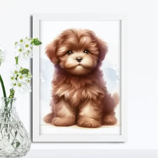 Quadro Decorativo Cachorrinho SKU: 117g37c