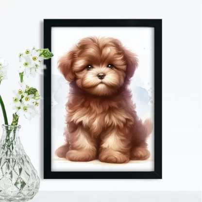 Quadro Decorativo Cachorrinho SKU: 117g37c