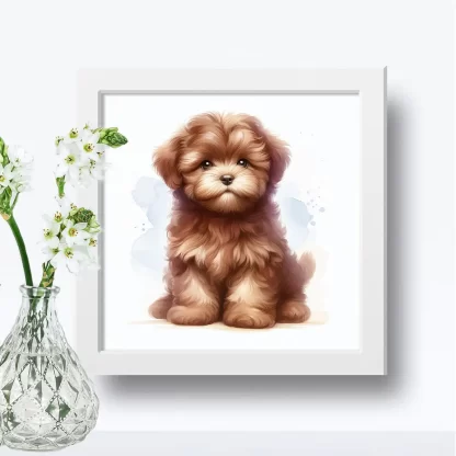 Quadro Decorativo Cachorrinho SKU: 117g37c