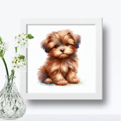 Quadro Decorativo Cachorrinho SKU: 117g38c