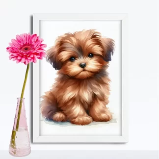 Quadro Decorativo Cachorrinho SKU: 117g38c