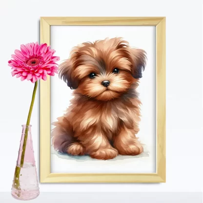 Quadro Decorativo Cachorrinho SKU: 117g38c