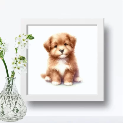 Quadro Decorativo Cachorrinho SKU: 117g39c