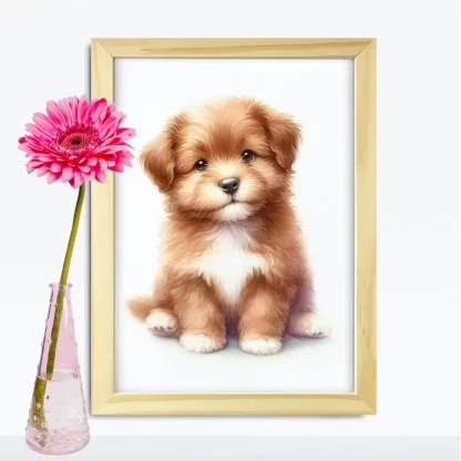 Quadro Decorativo Cachorrinho SKU: 117g39c