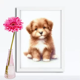 Quadro Decorativo Cachorrinho SKU: 117g39c