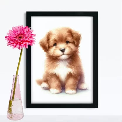 Quadro Decorativo Cachorrinho SKU: 117g39c