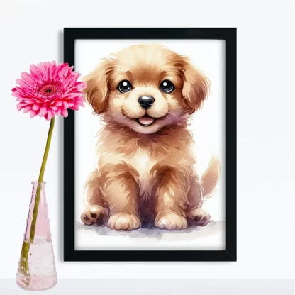 Quadro Decorativo Cachorrinho SKU: 117g49c