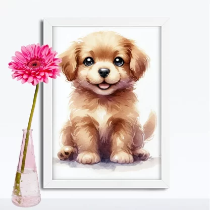 Quadro Decorativo Cachorrinho SKU: 117g49c