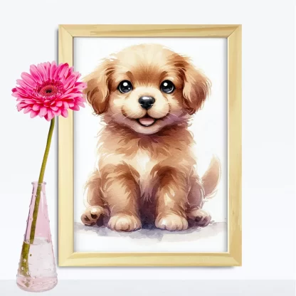 Quadro Decorativo Cachorrinho SKU: 117g49c