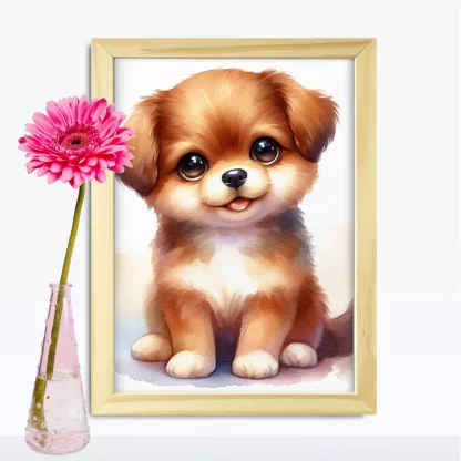 Quadro Decorativo Infantil com Cachorro