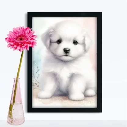 Quadro Infantil Cachorro Bonitinho