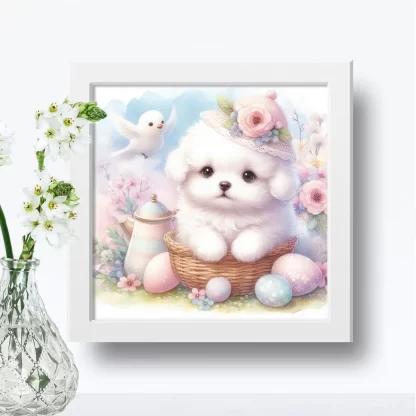 Quadro Decorativo Infantil de Cachorrinha