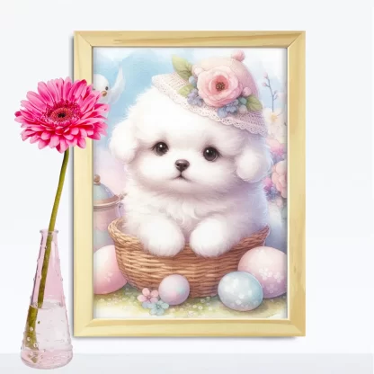 Quadro Decorativo Infantil de Cachorrinha