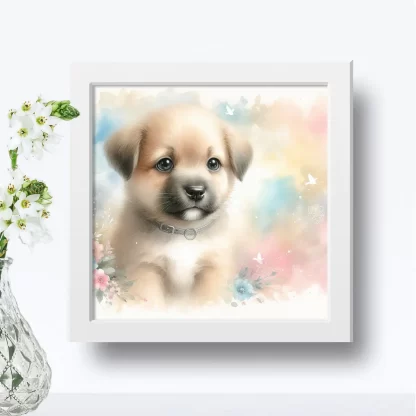 Quadro Decorativo Cachorro para Crianças