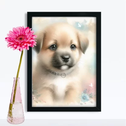 Quadro Decorativo Cachorro para Crianças